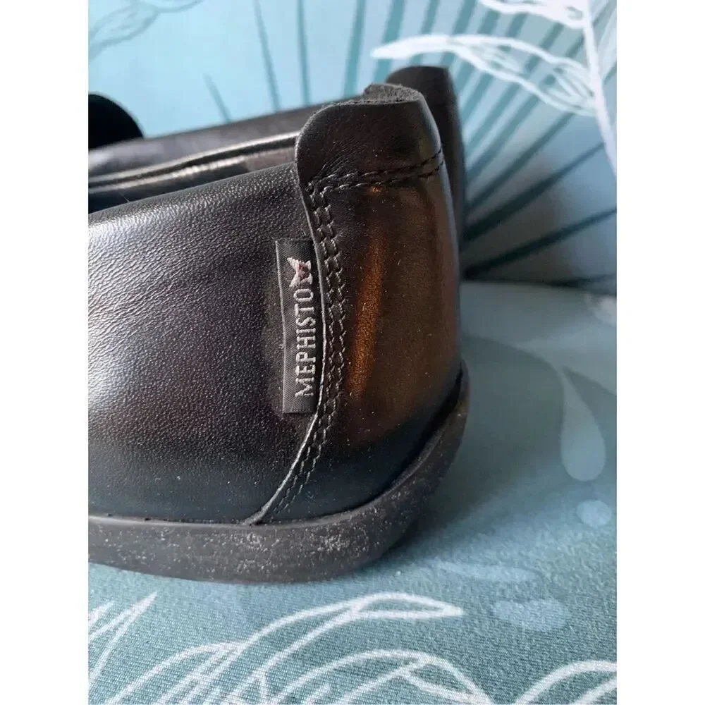 MEPHISTO Cool Air black leather loafers SHOES men’s 12